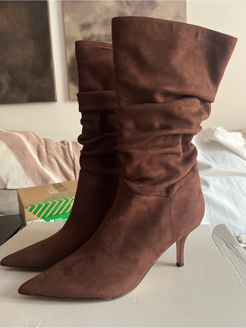 Marc Fisher suede slouchy boots